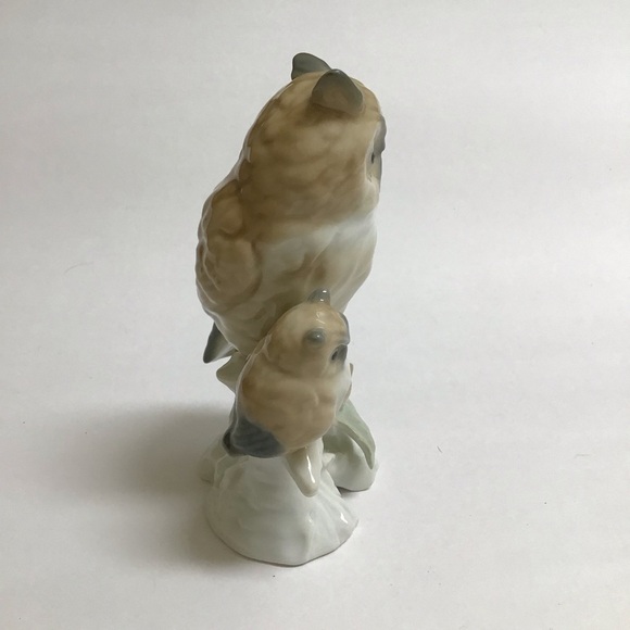 Otagiri Porcelain Figurine Owls On Branch Mom And Baby Japan 5 1/2” MINT Vintage - Picture 9 of 11